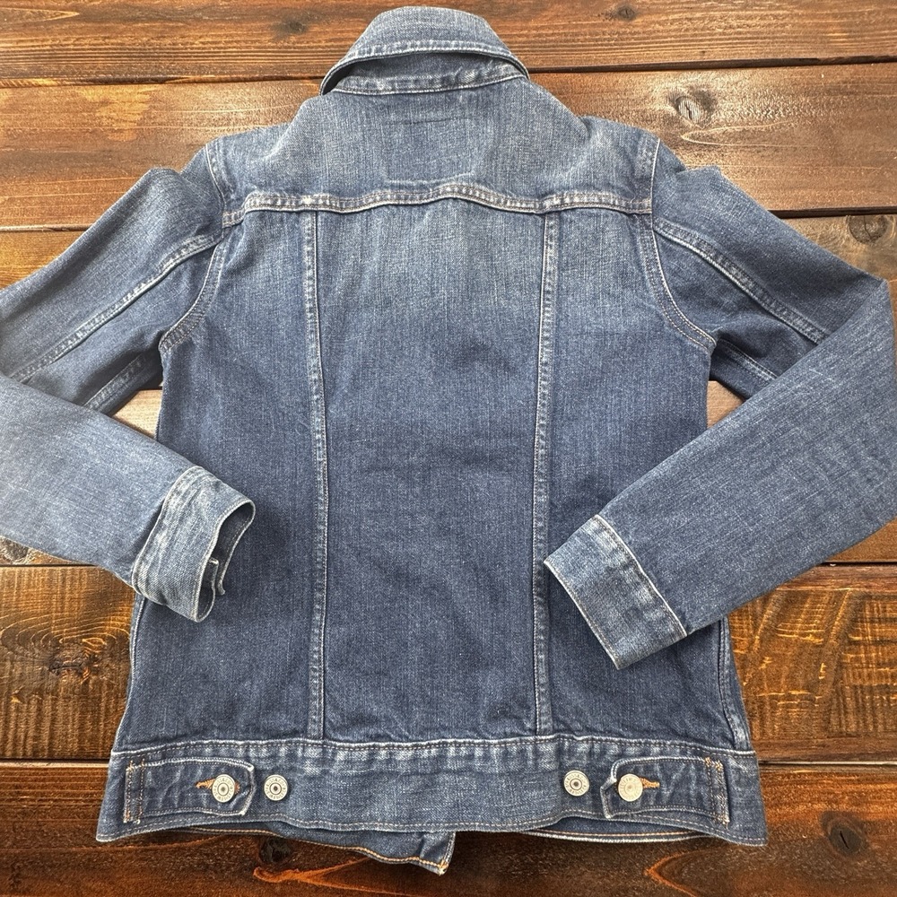 Levis Jacket Women's XS Trucker Denim Premium Jean Jacket 34" Chest - Picture 6 of 10